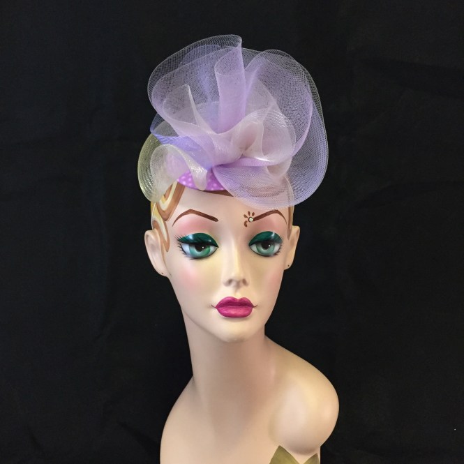 Lilac & Lavender Fascinator- Wedding, Evening, Races, Special Occasion Headpiece
