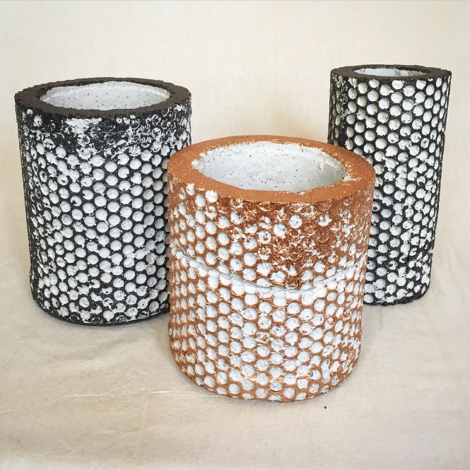 Small BubbleWrap Planters and Vase